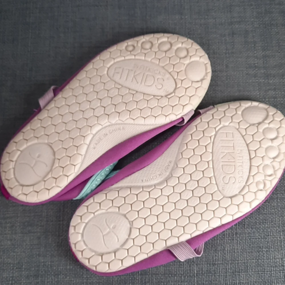 Fitkick Kids Indoor Outdoor Slip On Slipper Shoes Flexible Purple Lavender Child